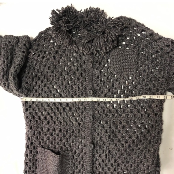 Crochet cottagecore long line duster cardigan - Picture 8 of 13